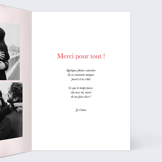 Carte d'amour Mains liées Intérieur Droit
