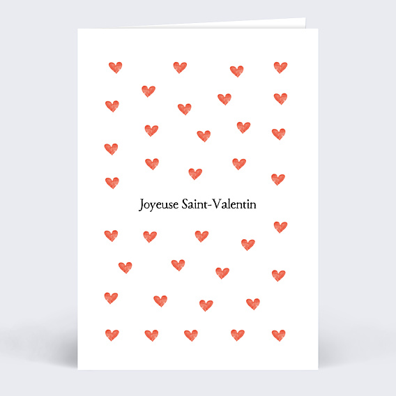Carte d'amour Motif Coeur
