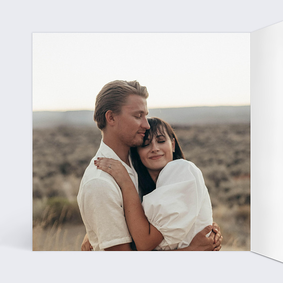 Carte d'amour With Love Intérieur Gauche