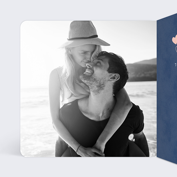 Carte d'Amour Envolée d'Amour Intérieur Gauche