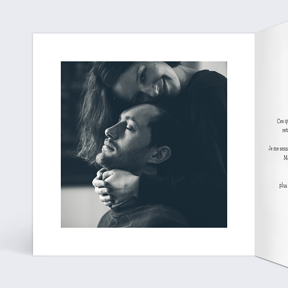 Carte d'amour Près du Coeur Intérieur Gauche