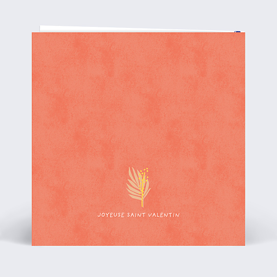 Carte d'Amour Courrier Fleuri