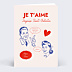 Carte d'Amour Couple Vintage
