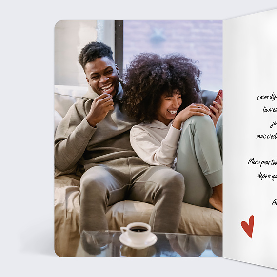 Carte d'amour Marie-Lou Création x Popcarte - L'Amour Intérieur Gauche