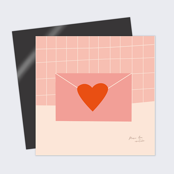 Carte d'amour Marie-Lou Création x Popcarte - Enveloppe