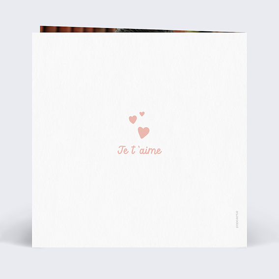 Carte d'amour Better Together Verso