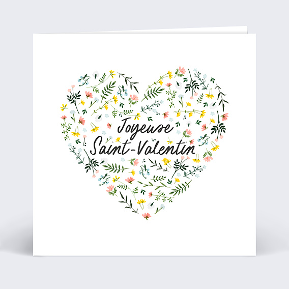 Carte d'Amour Coeur Liberty