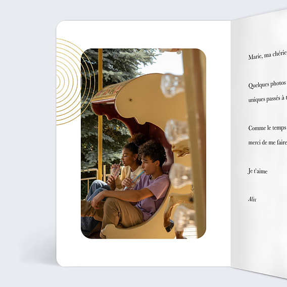 Carte d'amour Solstice Intérieur Gauche