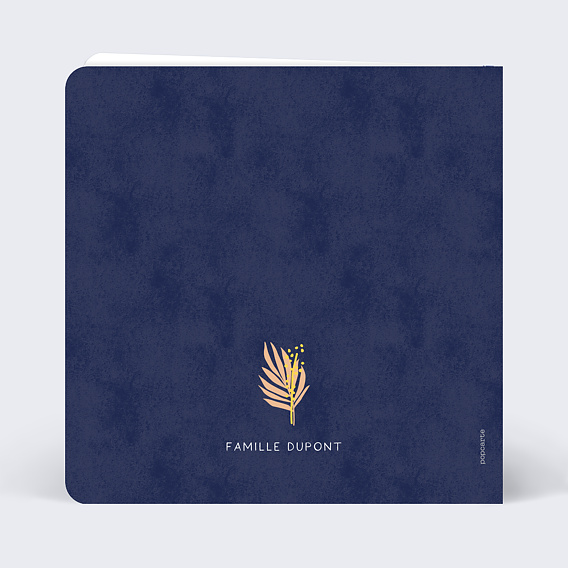 Carte de condoléances Livraison d'amour Verso