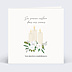 Carte de Condoléances Bougie et fleurs