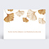 Carte de condoléances Fleur Beige