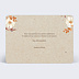 Carte de condoléances Jolies Fleurs Verso