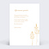 Carte de condoléances Rêve bohème Verso