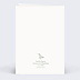 Carte de condoléances Chretien fleuri Verso