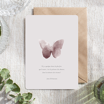 Carte de Condolances Envole