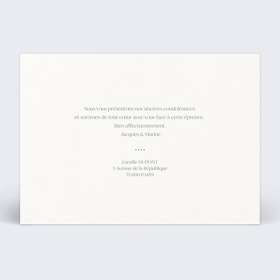 Carte de Condoléances Blé photo