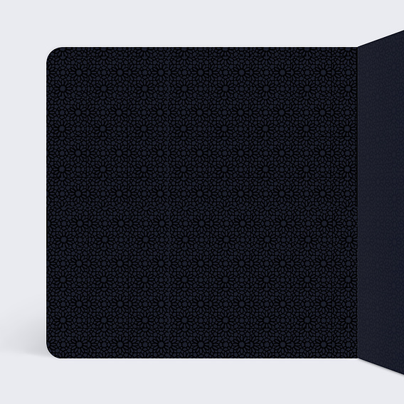 Carte de condoléances Croissant Islam Intérieur Gauche