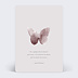 Carte de condoléances Envolée Papillon Recto
