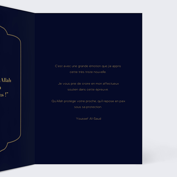 Carte de Condoléances Alhabu