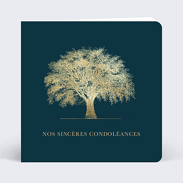 Carte de Condoléances  Arbre