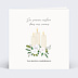 Carte de condoléances Bougie et fleurs
