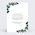 Carte de Condoléances Branche d'Eucalyptus