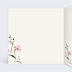 Carte de condoléances Cadre fleuri Intérieur Gauche
