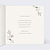 Carte de Condoléances Cadre fleuri