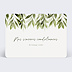 Carte de condoléances Lauriers Suspendus