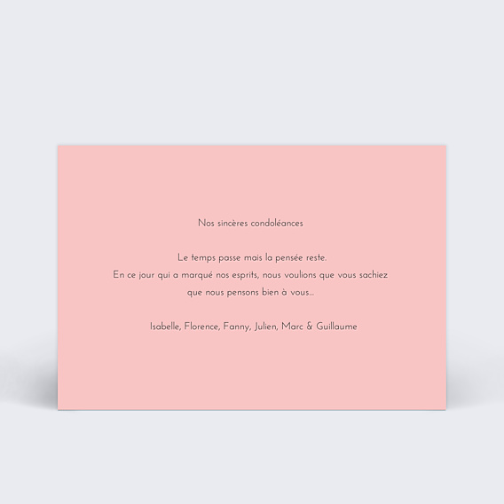 Carte de Condoléances Pissenlit