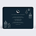 Carte de Condoléances Lanterne islam