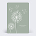 Carte de Condoléances Fleurs et Colombes