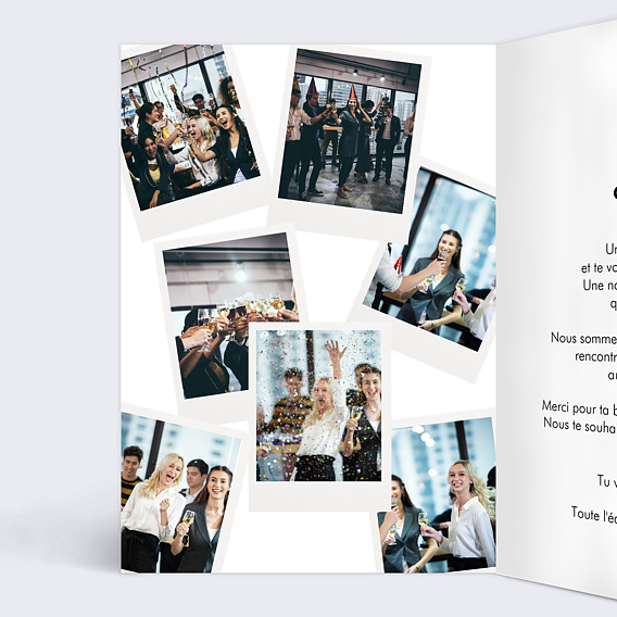 Carte de départ À bientôt Intérieur Gauche