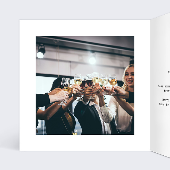 Carte de départ Petits tirages souvenirs Intérieur Gauche