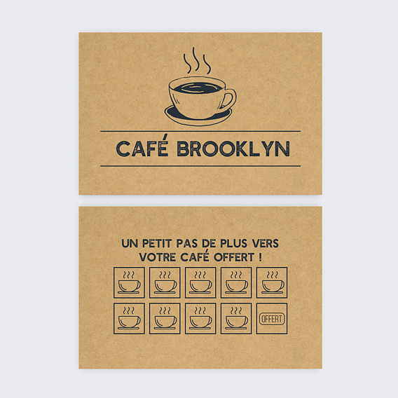 Carte de fidélité Café