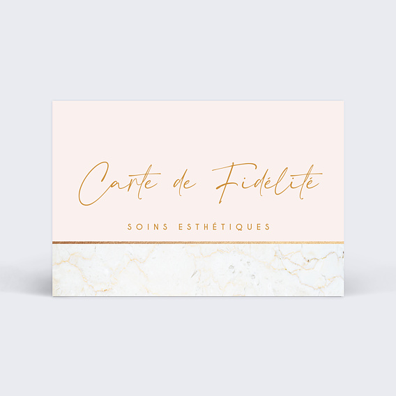 Carte de fidélité Marbre Recto