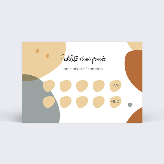 Carte de fidélité Graphique Verso