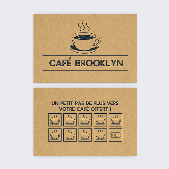 Carte de fidélité Café