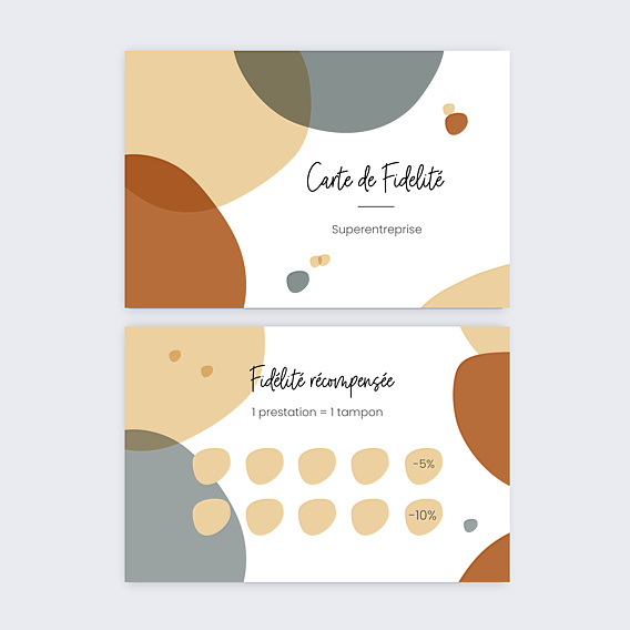 Carte de fidélité Graphique