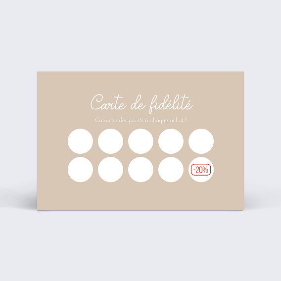 Carte de fidélité Magasin