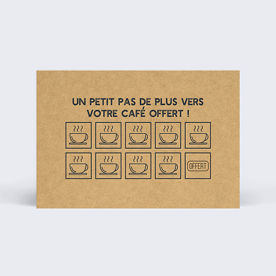 Carte de fidélité Café
