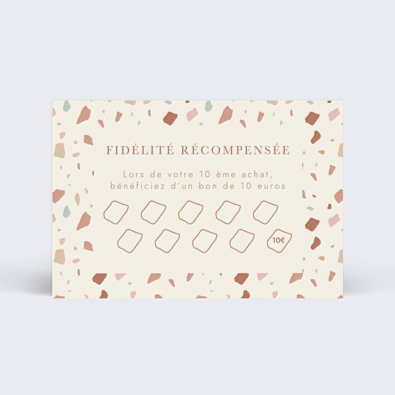 Carte de fidélité Terrazzo