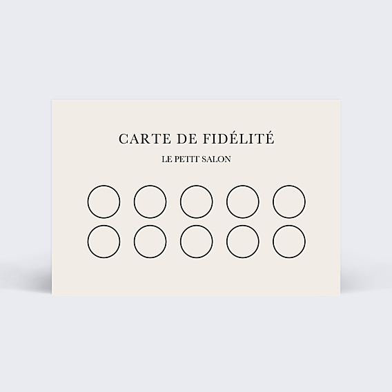 Carte de fidélité Coiffure