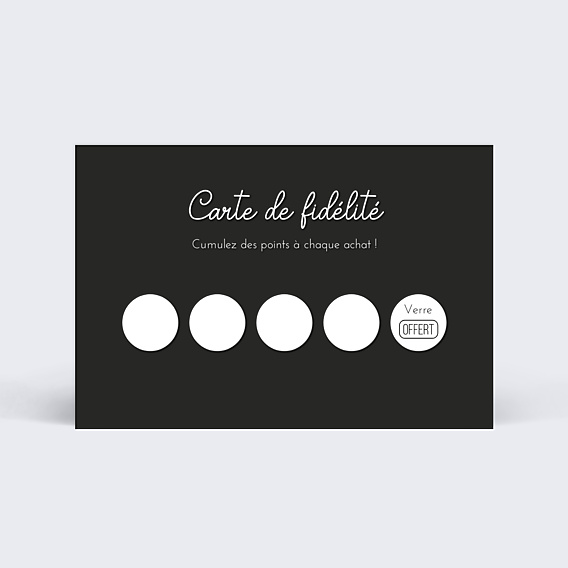 Carte de fidélité Bar