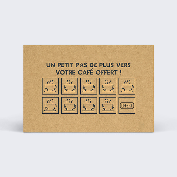 Carte de fidélité Café