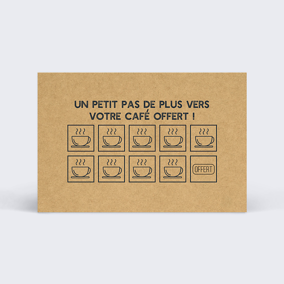 Carte de fidélité Café Verso