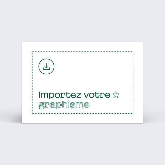 Carte de fidélité Importez Votre Graphisme Personnalisé