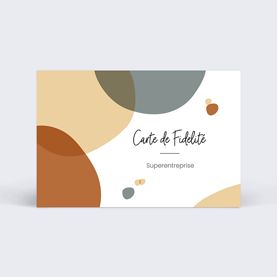 Carte de fidélité Graphique Recto