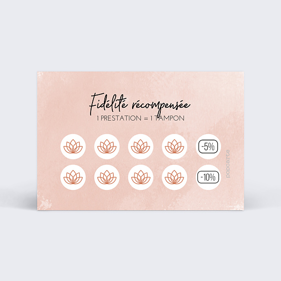 Carte de fidélité Centre Esthétique   Verso