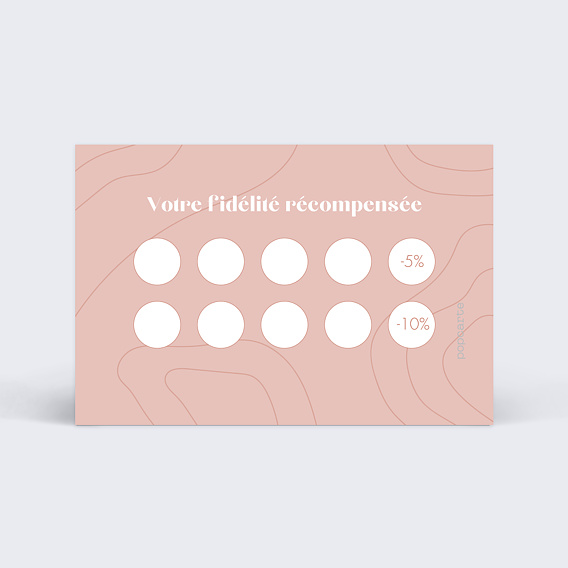 Carte de fidélité Forme Verso